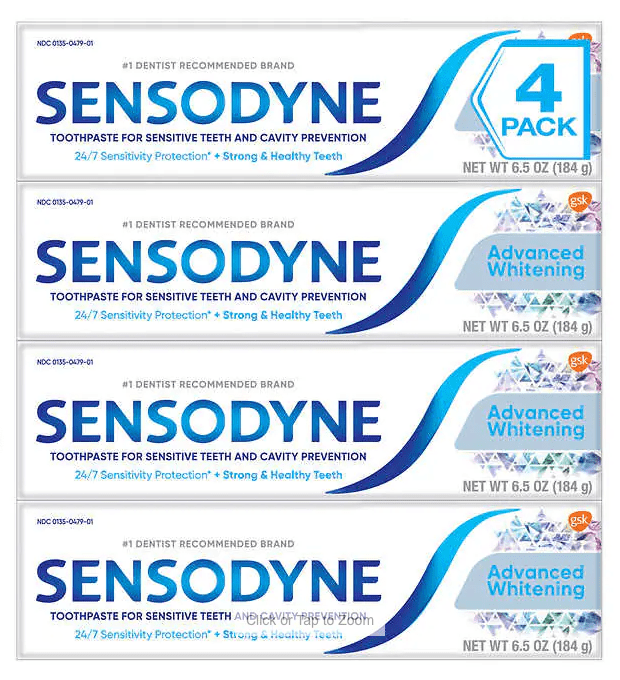 Sensodyne advanced whitening toothpaste